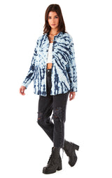 BLEACH DYE BUTTON BACK CHAMBRAY