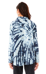 BLEACH DYE BUTTON BACK CHAMBRAY