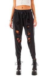 RIPPED SWEATPANTS