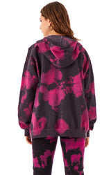 CLOUD TIE DYE ZIP UP SWEATSHIRT