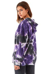CLOUD TIE DYE ZIP UP SWEATSHIRT