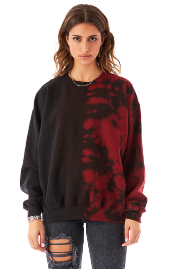 HALF BLOTCH PULLOVER SWEATSHIRT