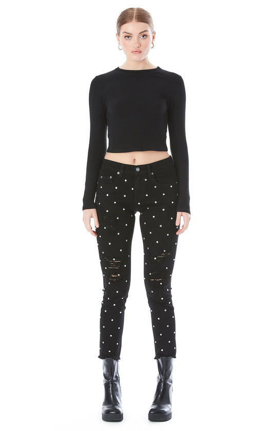 MIA ALLOVER RHINESTONE JEAN