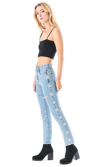 ALEXANDER EZRA RHINESTONE STAR JEAN