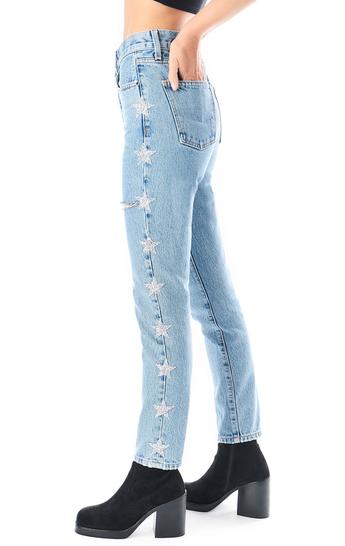 ALEXANDER EZRA RHINESTONE STAR JEAN
