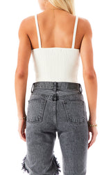 RIBBED SWEATER TANK TOP