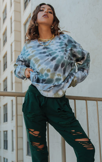 HURRICANE TIE DYE PULLOVER