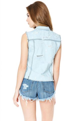 ROXIE HOLE DENIM VEST